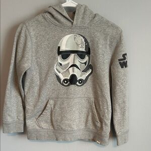 GAP Kids Gray Hoodie with Stormtrooper Graphic